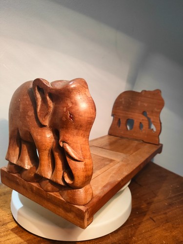 Elephants wooden carved - elephants,