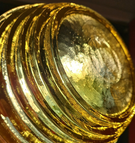 Vintage blenko yellow art deco - blenko,