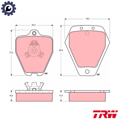 Brake pad set disc - brake,