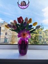 Purple Vase with Artificial
