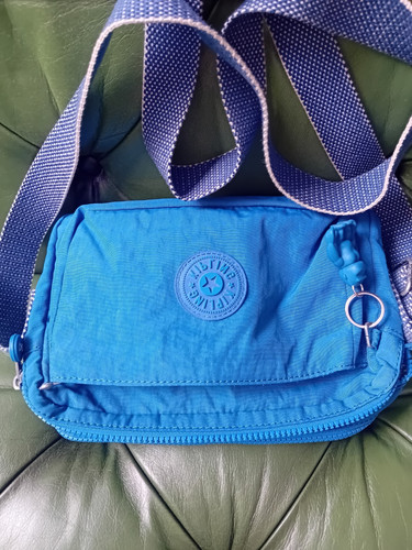 Kipling nylon blue crossbody - nylon,