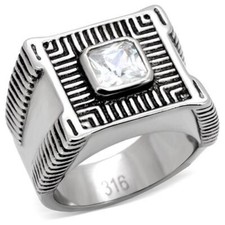Mens Silver Signet Ring