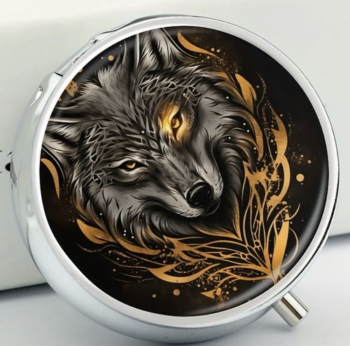 Pill box pot wolf - pill,
