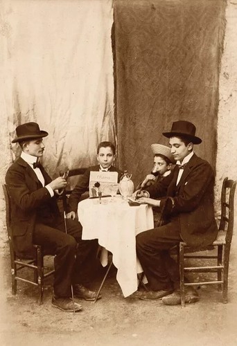 Italian rural scene four - four, young