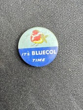 It's Bluecol Time Car Automobile Motor Oil Gas Antifreeze Lapel Badge Emblem