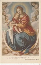 BF33854 sassoferrato la madonna della mezzaluna painting art front/back scan