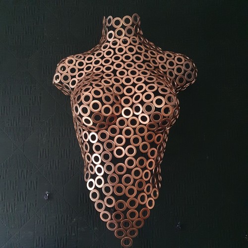Metal wall art - wall, female