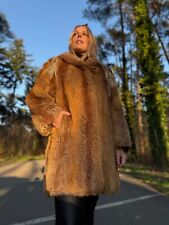 Red Fox Fur Coat with Brown