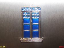steampunk silver tardis police box fridge magnet timelord Doctor Who 