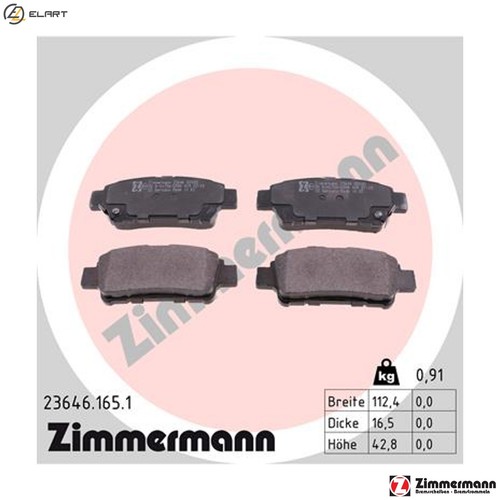 Brake pad set - set,