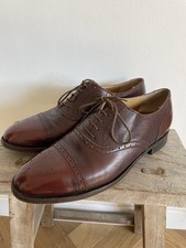 Barkers Of Earls Barton Oxford Brogues Lace-up Shoes Brown Size UK 8
