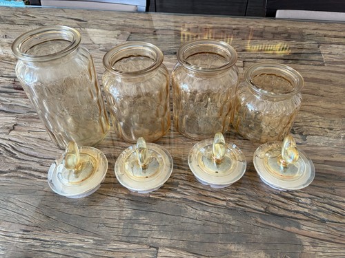 Decorative glass jar set love - glass,
