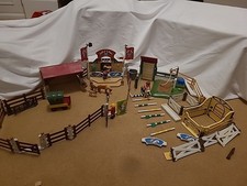 Assorted Playmobil Equestrian. Horses, Buildings, Horse Shower, Fencing