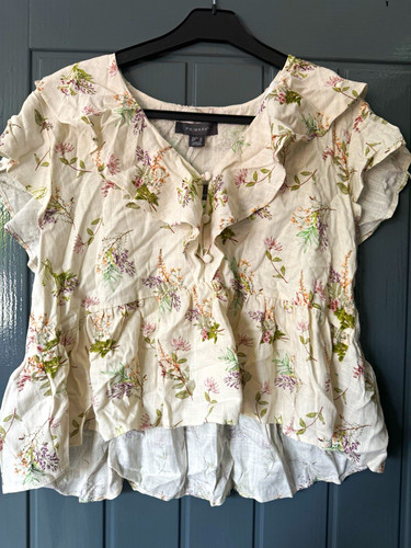 Primark ivory floral blouse - primark,