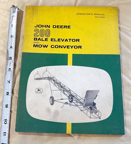 Vtg john deere 200 bale - john,