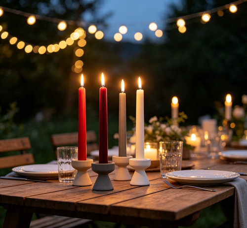 Papstar table candles packs - candles,
