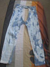 RF MENS SKINHEAD BLEACHERS DENIM CHAPS JEANS    FETISH     32" WAIST