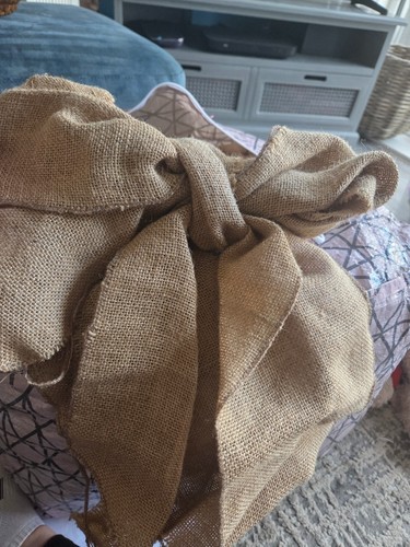 Hessian fabric bows - hessian,