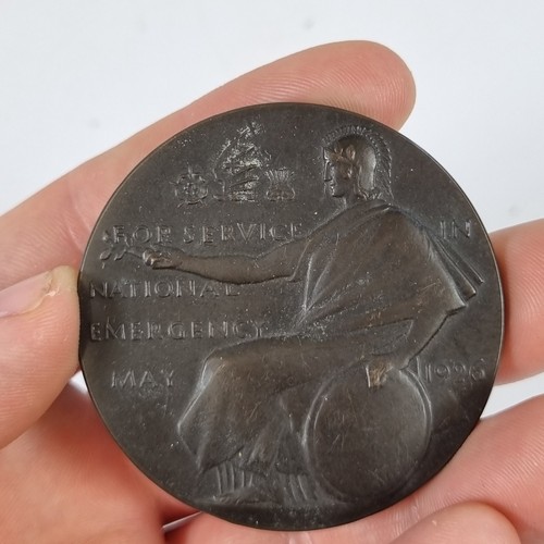 Antique bronze medal - medal, for