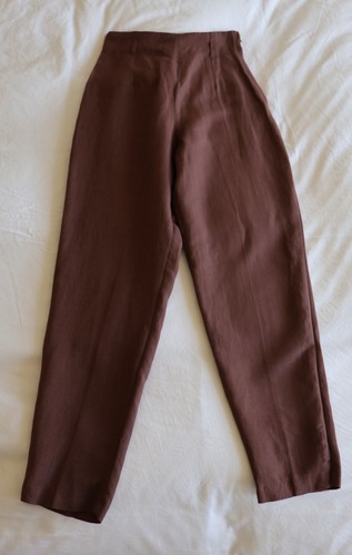 Vintage linen mix trousers - trousers,