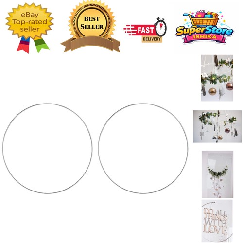 30cm silver coated metal - coated, rings