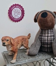 Vintage German Saxony Golden Retriever Dog Figuirine 