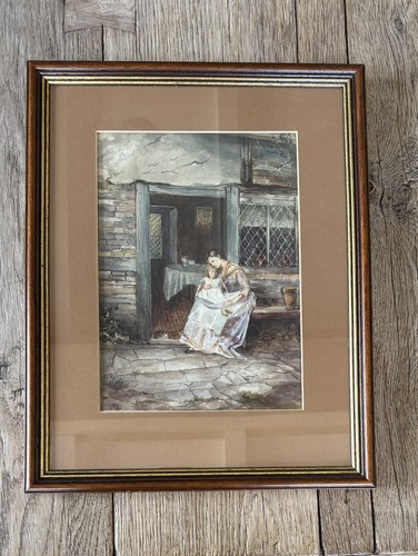 Watercolour painting mother - painting,
