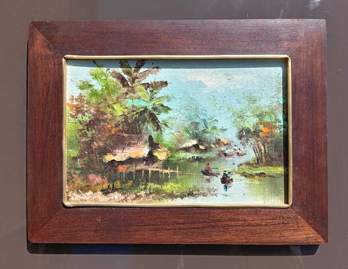 Framed signed original oil - framed,