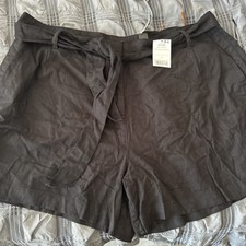 Next Linen Feel Shorts Size 22 New