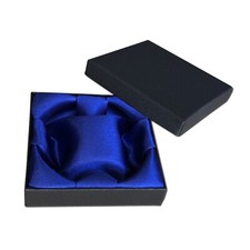 Black jewellery GIFT BOX for men women BANGLE BRACELET WATCHES satin lining