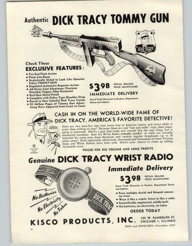 1947 paper kisco toys - ad,