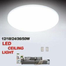 Round LED Surface Mount Ceiling Light Panel Down Living Room Bathroom Porch Lamp