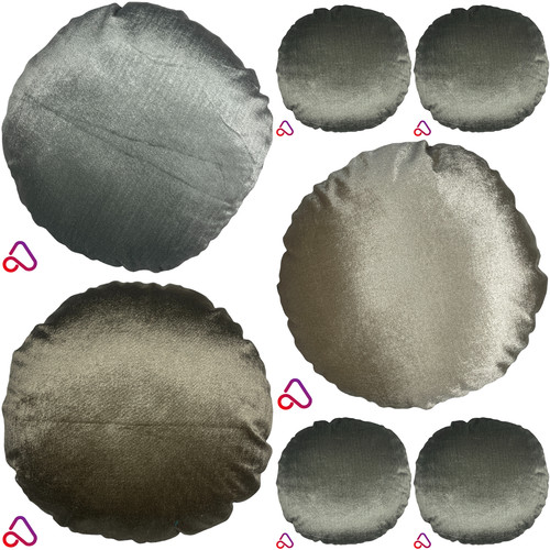 Round velvet cushion - round,