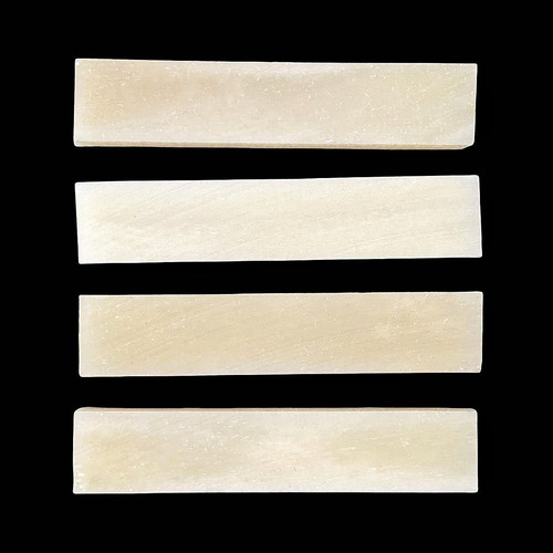 Camel bone guitar nut - 4x,