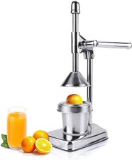 Manual Juicer Hand Press, Stainless Steel Juicer Fruit Juicer Citrus Press with