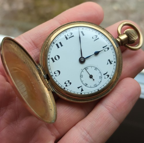 Gold plated hunter - hunter, pocket