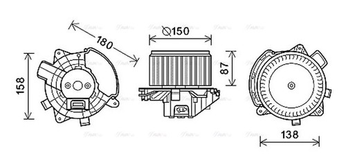 Ava cabin fan blower - fan, motor