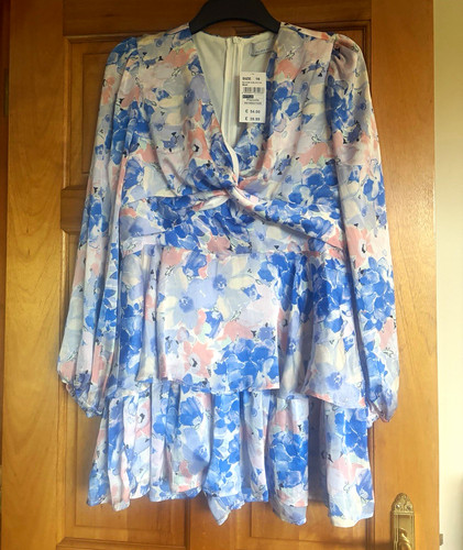 Quiz floral chiffon - v-neck, fit