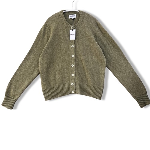 Brora wool donegal cardigan - brora,