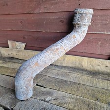 Reclaimed Cast Iron Round Offset Downpipe 