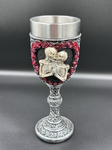 Gothic skeleton lovers - skeleton, chalice