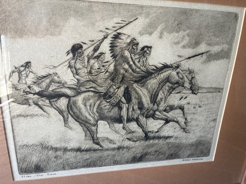 Robert freeman etching sioux - robert,