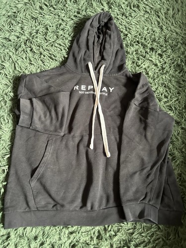 Replay size hoodie black - replay,