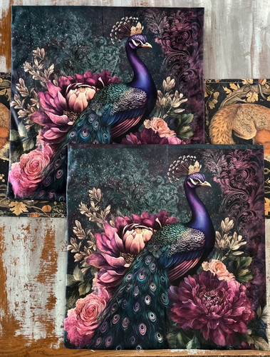 Peacock cushion covers - peacock,