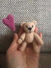 Needle felted ooak jointed - felted,