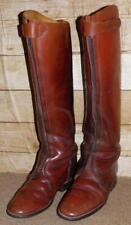 Hawkins Cowdrey Brown English Leather Front Zip Polo Boots - UK Size 6 1/2