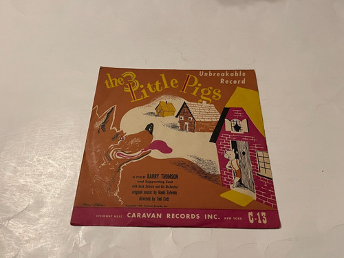 Vintage caravan red records - vintage,