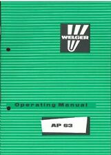 WELGER BALER AP63 OPERATORS MANUAL