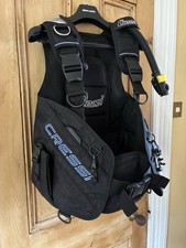 Cressi Aquapro Scuba Diving BCD Jacket Size Medium In Black