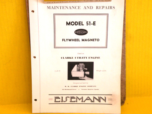 Eisemann flywheel magneto e - flywheel,